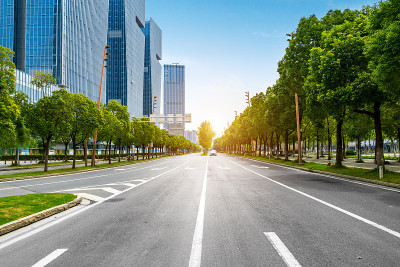 南京高速公路与城市现代建筑