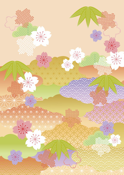 美丽的日本插图