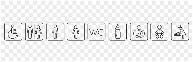 icon of toilet restroom wc vector