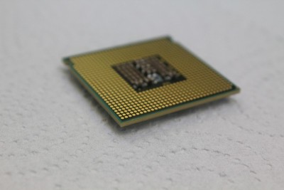 英特尔处理器cpu特写电脑775引脚