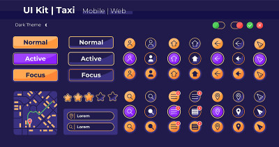 出租车app UI元素工具包