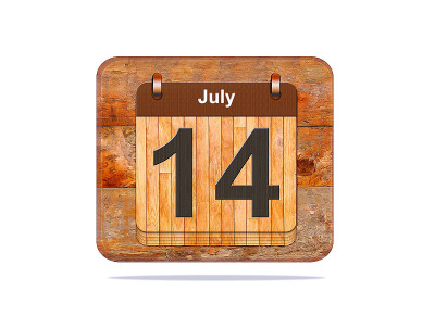 7月14日。