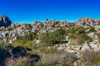 El Torcal de Antequera, Andalusia, Spain，在Antequer
