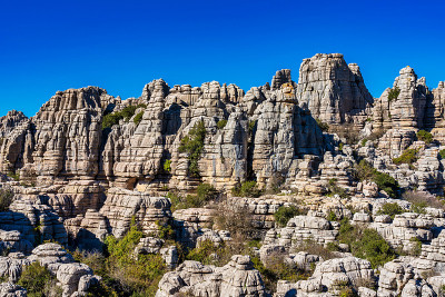 El Torcal de Antequera, Andalusia, Spain，在Antequer