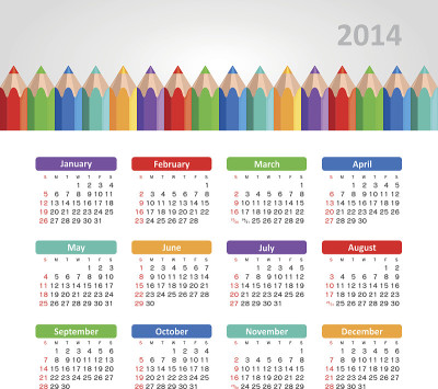 2014年日历
