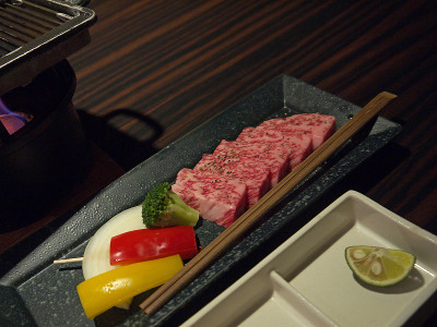 日本大理石牛肉晚餐
