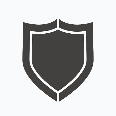 盾保护图标。国防设备的信号。