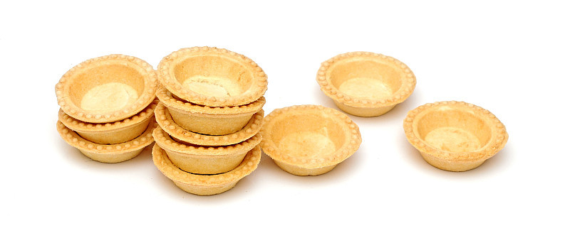 空馅饼孤立在白色