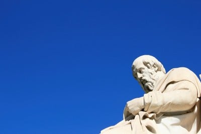 古希腊哲学家柏拉图的雕像