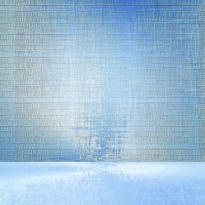 复古的蓝色室内。设计元素。