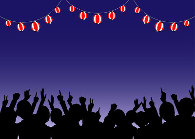 Japanese traditional festival image illustration w