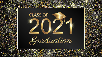 2021级毕业文字设计贺卡，邀请或横幅