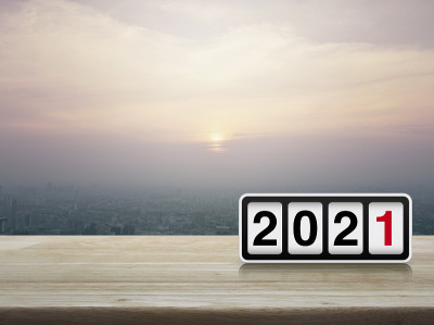 2021年新年封面概念