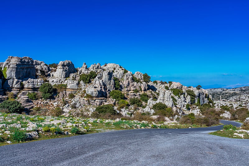 El Torcal de Antequera, Andalusia, Spain，在Antequer