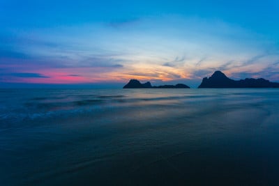 依帕内玛海滩的日落