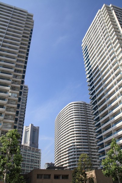 横滨Minatomirai 21的高层公寓