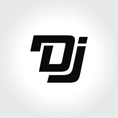 DJ符号设计，创造性的黑白字体处理