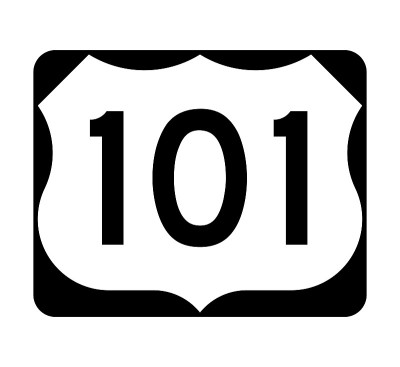 美国101公路标志