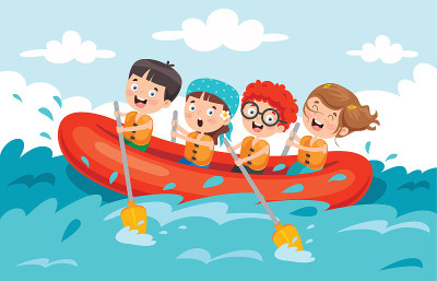 一群小孩子漂流