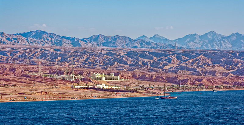 红海海岸的度假胜地