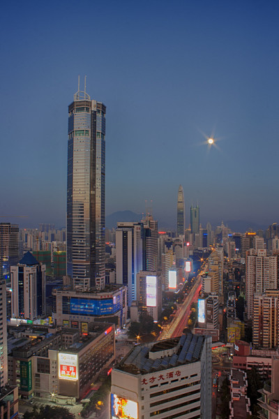 深圳华强北赛格广场城市天际线