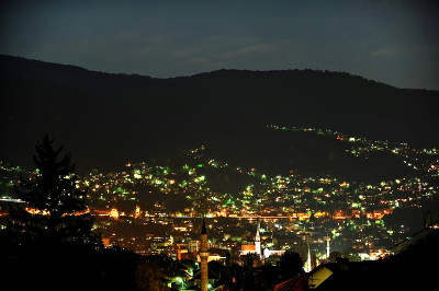 萨拉热窝夜景