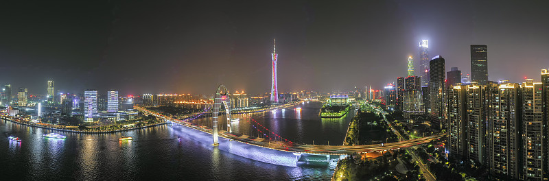 中国广东省广州市夜景