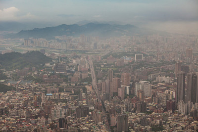 台湾台北市鸟瞰图