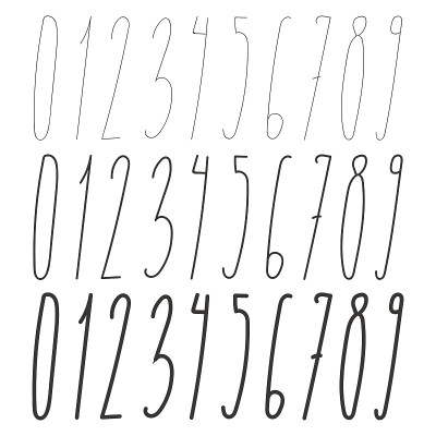 长号字体三粗细