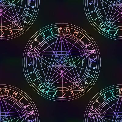 五角星的无缝图案