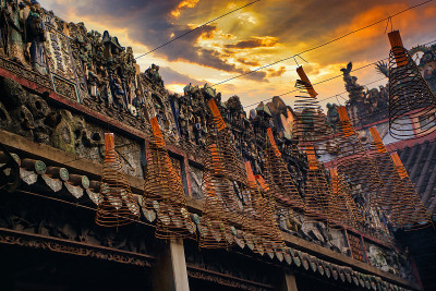 越南胡志明市，天后寺