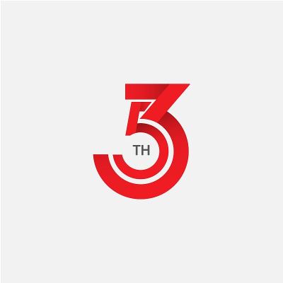 53 th Anniversary Vector Template Design Illustrat