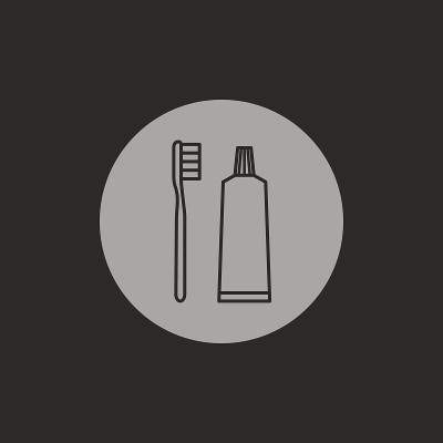 牙刷和牙膏图标