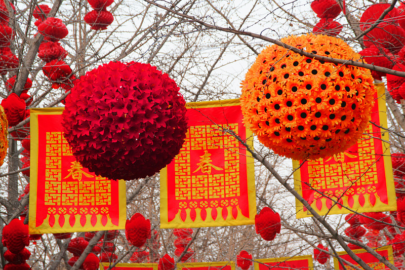 中国新年装饰近