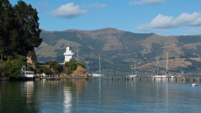 新西兰南岛班克斯半岛阿卡罗瓦海岸