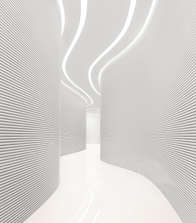 现代空间室内3d渲染图像