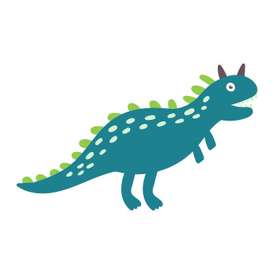 可爱的恐龙carnotaurus