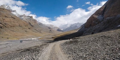 冈仁波齐山之旅的第一天，阳光明媚