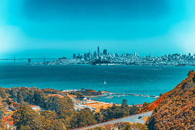 旧金山城市全景。