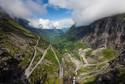 挪威风景如画的Trollstigen公路