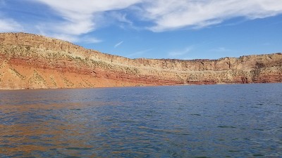 火焰山水库沙漠沉积地层