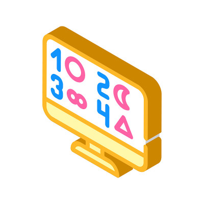 恐惧测试字形图标矢量插图