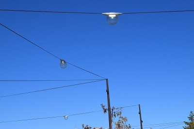 天空。