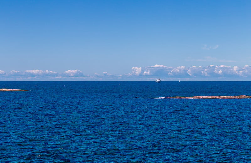 从瑞典西海岸的自然保护区(Sandön Smögen, Bohuslän)可以看到令人惊叹的景色