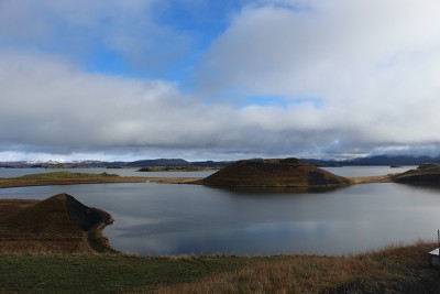 冰岛Myvatn的伪火山口