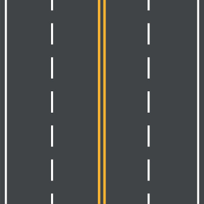 现实的双向道路。道路的矢量图