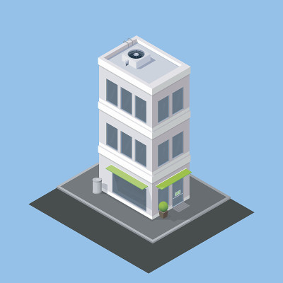 向量等距建筑