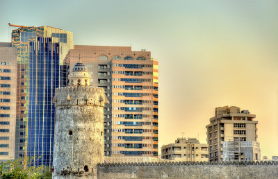 Qasr al-Hosn，阿联酋阿布扎比的一个古老堡垒