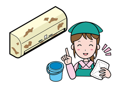 清洁非常脏的旧空调