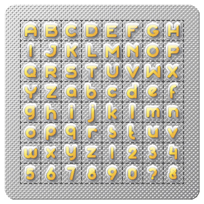 药丸字体套装